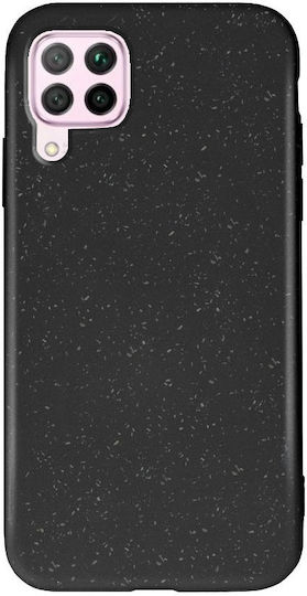 Forever Bioio Задна корица Силикон Черен (Huawei P40 Lite)