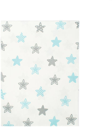 Dimcol Star Βρεφική Μαξιλαροθήκη από 100% Βαμβάκι 104 Sky Blue 35x45εκ.