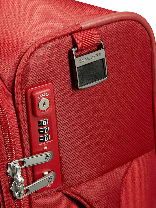 Samsonite D-Lite Valiză Mare De Călătorie Din Material Textil Roșie Cu 4 Roți Înălțime 78 Cm