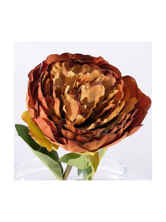 Supergreens Ramură Decorativă Artificială Peony Cafea 34cm