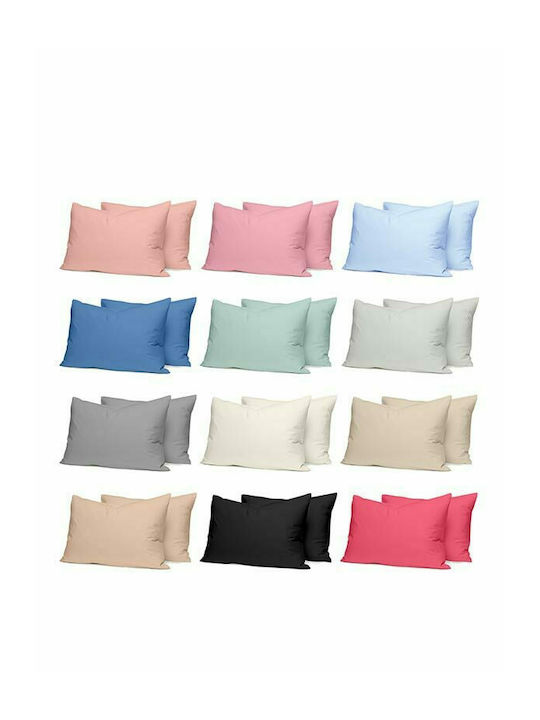 Sunshine Cotton Feelings 151 Σετ Σεντόνια Υπέρδιπλα με Λάστιχο 170x205+30εκ. 111 Black (4τμχ)