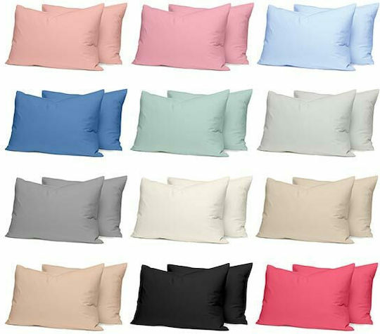 Sunshine Cotton Feelings 151 Σετ Σεντόνια Υπέρδιπλα με Λάστιχο 170x205+30εκ. 111 Black (4τμχ)
