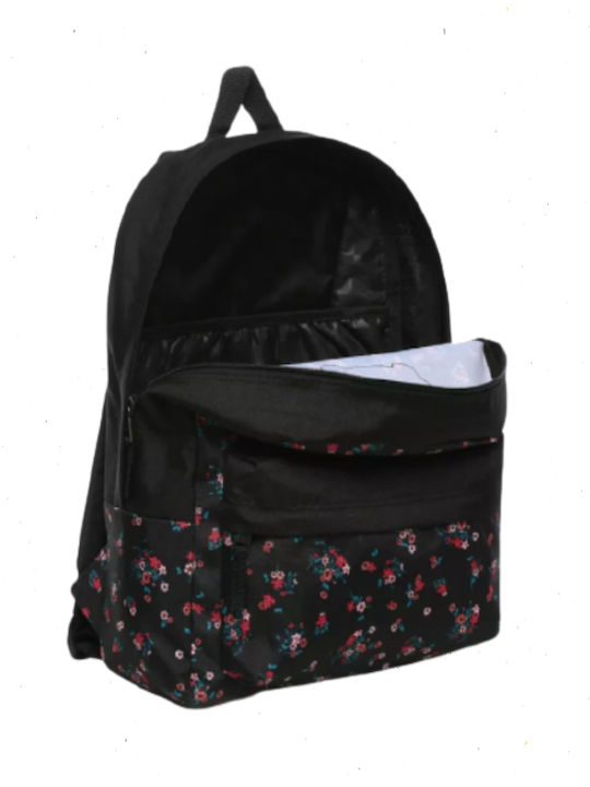 Vans Realm Backpack Junior High-High School School Backpack Black L32xW12xH42cm Beauty Floral Black 1