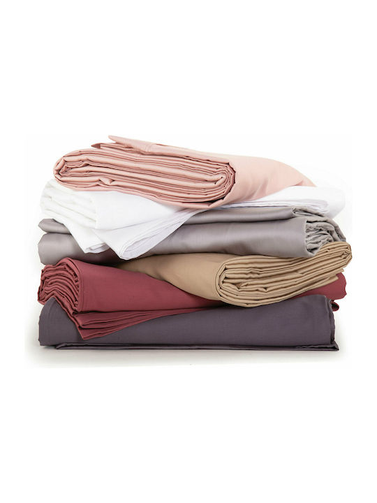 Nef-Nef Homeware Sheet King Size with Elastic 180x200+35cm. Elements Grey
