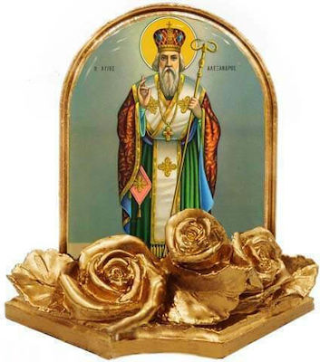 SAINT ALEXANDROS - (Set of 30 pieces) Gold plated Ceramic Baptismal Bonbonnière