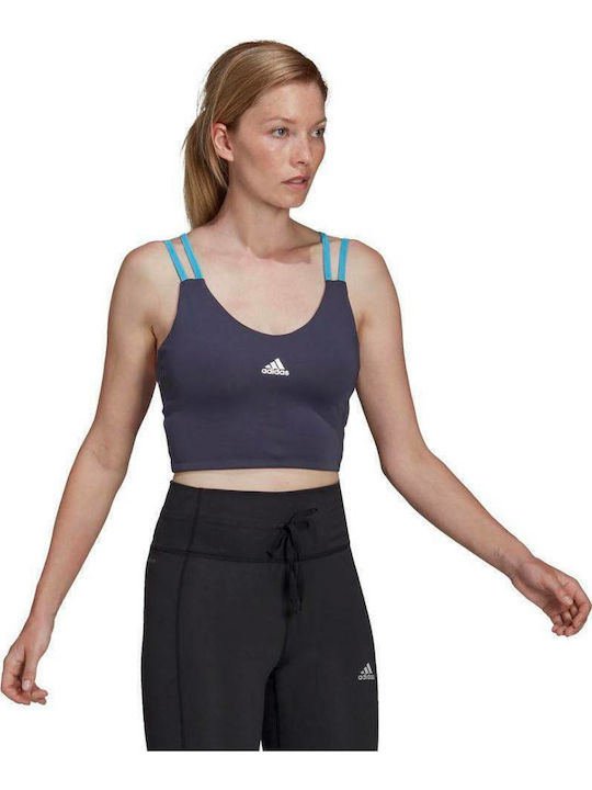 X Zoe Saldana Women's Sports Bra without Padding Navy Blue