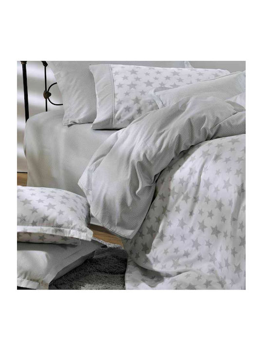 Down Town Home Sateen Starry BS768 Πάπλωμα Κούνιας Γκρι 90x140cm