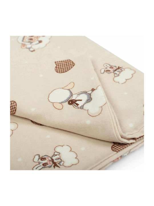Dimcol Duvet Crib Cotton Lamb Beige 120x160cm