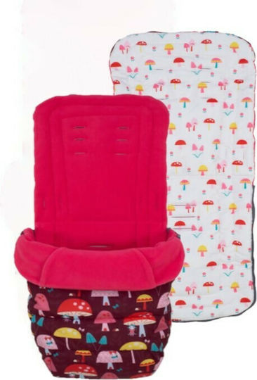 Cosatto Mushroom Magic Kinderwagen Fußsack Fuchsie