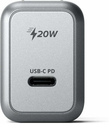 Satechi Încărcător Fără Cablu cu Port USB-C 20W Livrarea energiei Gri (ST-UC20WCM)