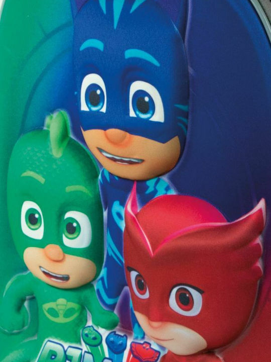 Διακάκης Pj Masks 3D Σχολική Τσάντα Πλάτης Δημοτικού Πολύχρωμη με Θήκη για Παγούρι