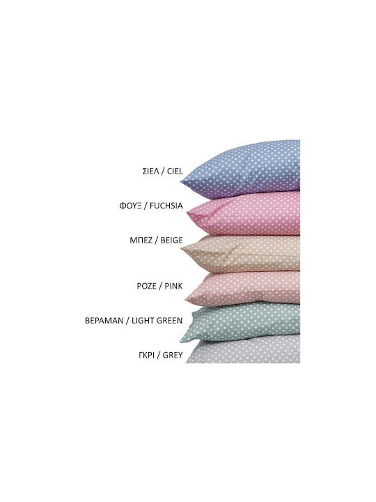 Borea Bettlaken Super-Doppel 220x240cm. Mix & Match Punkte Gray