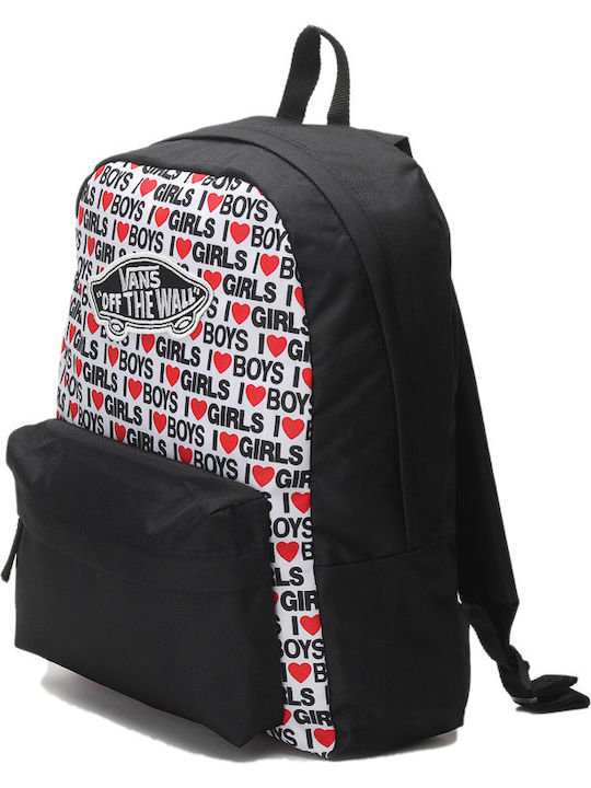 Vans Hearst Realm Backbag School Bag Backpack Junior High-High School Black 22Liters