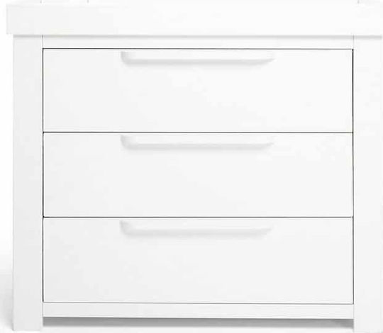 Franklin Dulap cu Sertare pentru Bebeluși cu 3 Sertare spălare albă 89x52x95cm