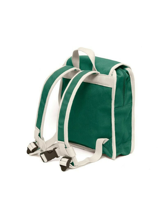 Petit Monkey Recycled Cotton Pine Σχολική Τσάντα Πλάτης Νηπιαγωγείου Πράσινη