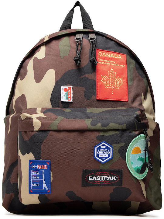 Eastpak Padded Pak'r Patched Camo School Bag Backpack Junior High-High School Multicolour 24Liters