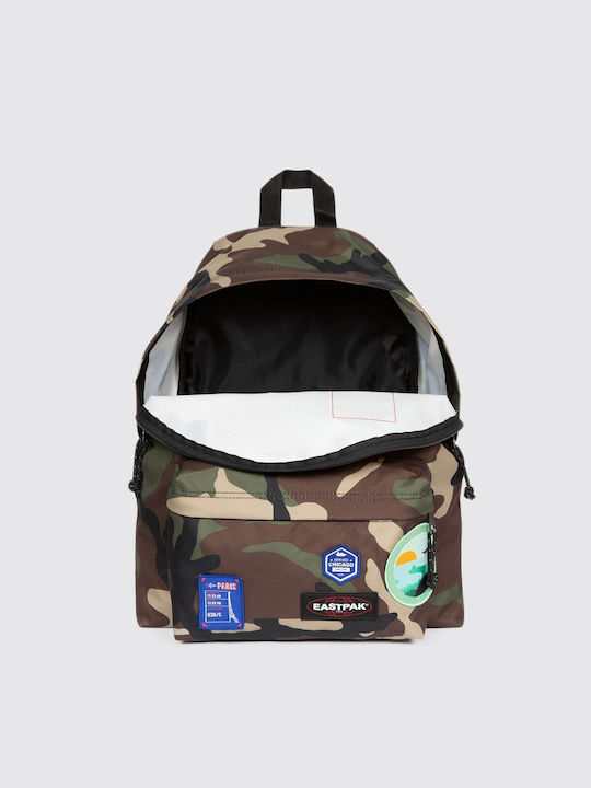 Eastpak Padded Pak'r Patched Camo School Bag Backpack Junior High-High School Multicolour 24Liters