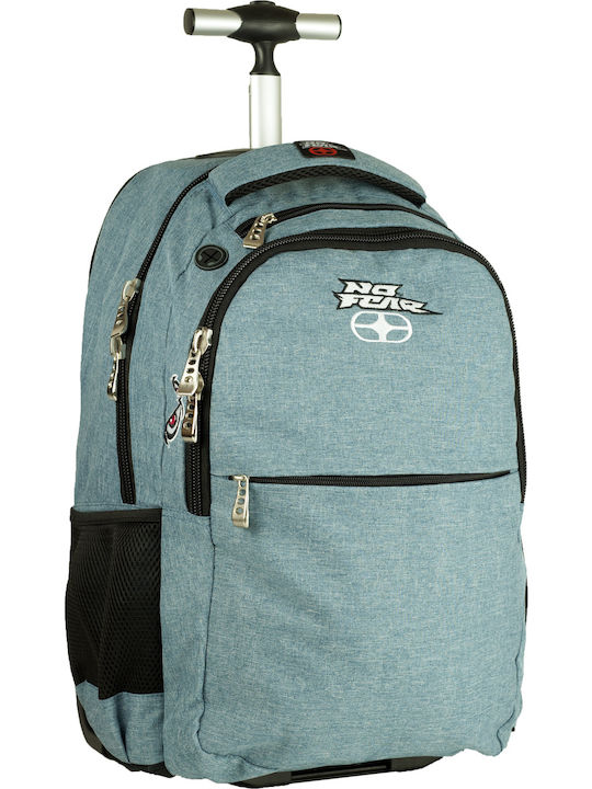 No Fear Ученическа Куфар Раница Основен Клас с Джоб за Бутилка Син 30л 33 x 28 x 48см