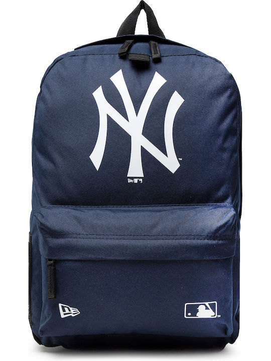 New Era New York Yankees School Bag Backpack Junior High-High School Blue with Water Bottle Holder 17Liters