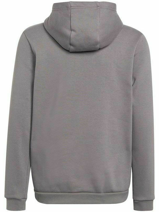 adidas Παιδικό Φούτερ με Κουκούλα και Τσέπες Γκρι Entrada 22