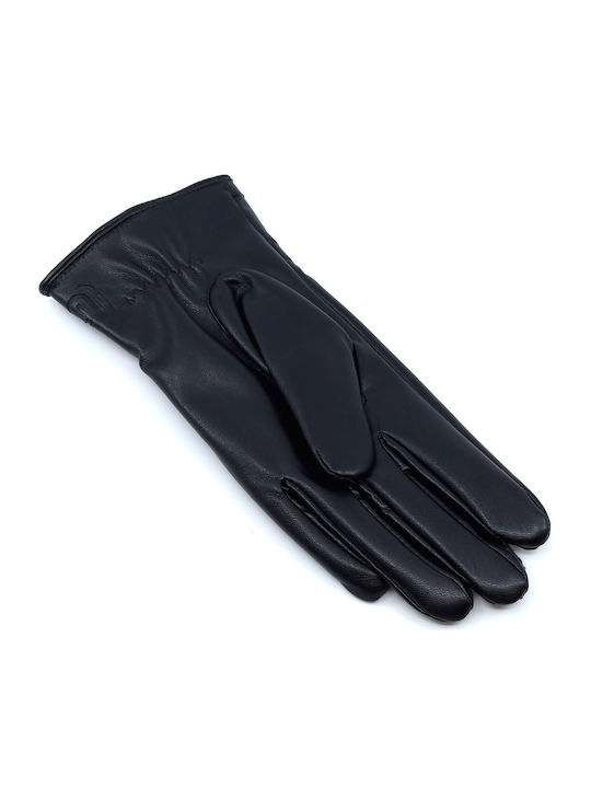 Women's Leather Touch Gloves Black