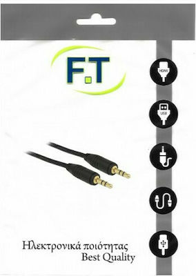 FT Electronics 3.5mm male - 3.5mm male Cable Black 2.5m (FTT16-016)