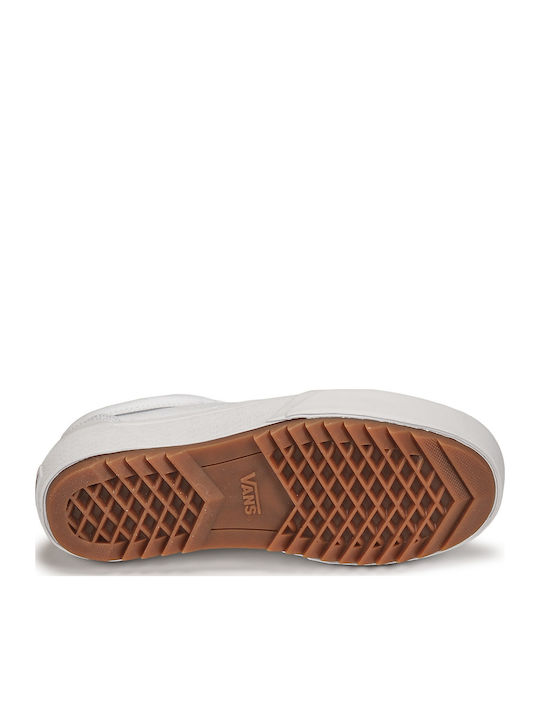 Old Skool Γυναικεία Flatforms Sneakers Λευκά