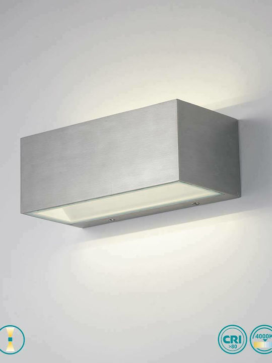 Fan Europe Wall-Mounted Outdoor Ceiling Light LED IP54 20W with Natural White Light Double Beam 22x10.3x8.5εκ.