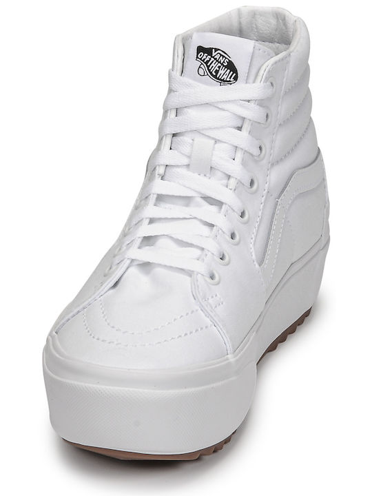 SK8-Hi Pentru Femei Flatforms Tip Botine Albe