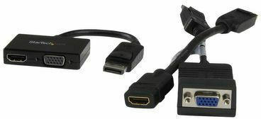StarTech Konverter DisplayPort männlich zu HDMI / VGA weiblich 1Stück DP2HDVGA