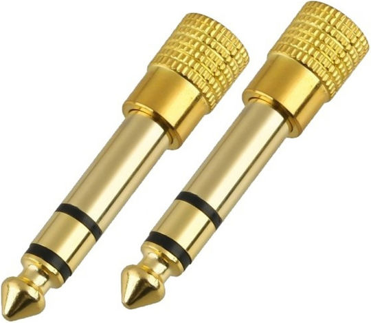 Converter 6.3mm male to 3.5mm female Gold (EUR-OPE-2025)