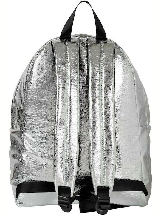 Lyc Sac Drop Chic Silver Σχολική Τσάντα Πλάτης Γυμνασίου - Λυκείου Ασημί 24lt