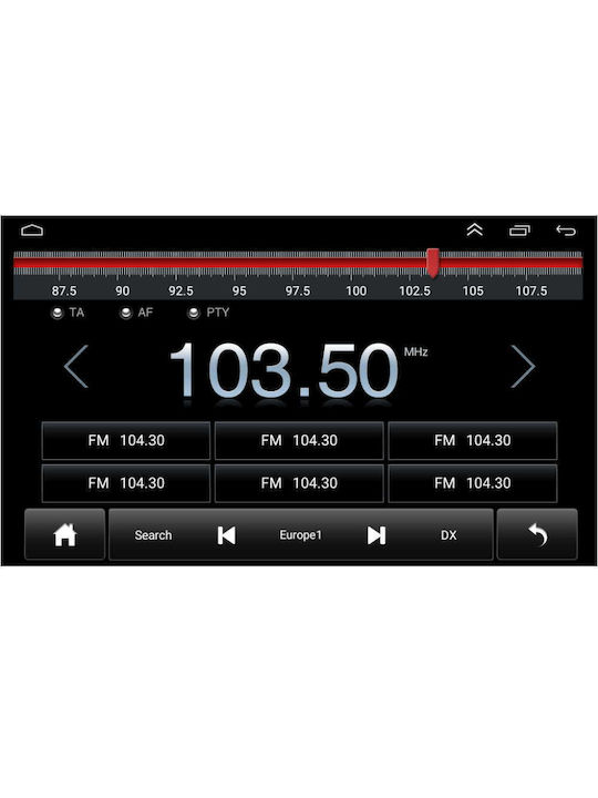 Digital IQ X1050_GPS Ηχοσύστημα Αυτοκινήτου για Audi A4 2002-2008 (USB/AUX/WiFi/GPS) με Οθόνη 7"