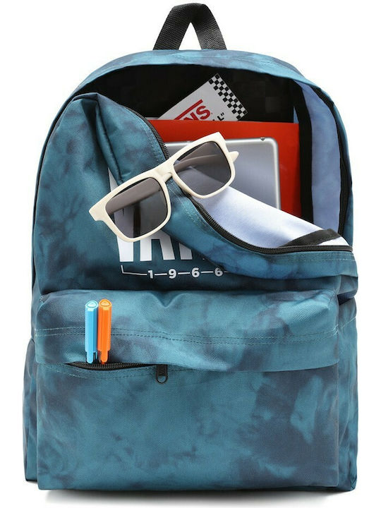 Vans Old Skool IIII Blue Coral/Tie School Bag Backpack Junior High-High School in Blue color