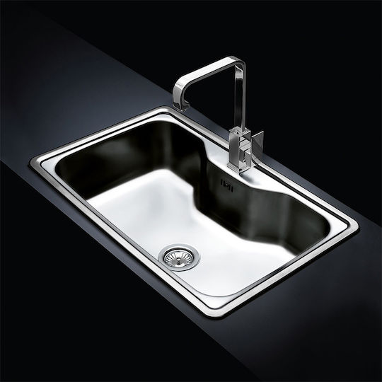 Fortinox Arena 22080 Drop-In Мивка Inox Грапав Ш80xД50см Сребрист