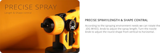 Deko Electric Paint Spray Gun 550W with 0.8lt Container