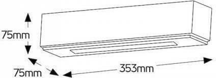 Geyer Leuchte Wand Weiß 36.3x7.5cm