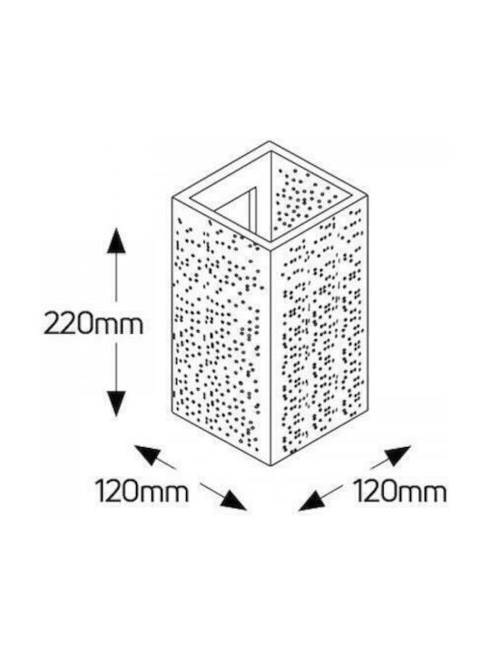 Geyer Осветително тяло За стена Бял 12x12см.