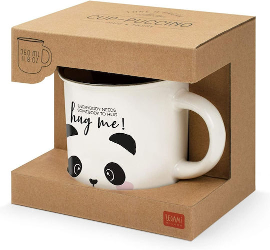 Legami Milano Take A Break Panda Κούπα από Πορσελάνη Λευκή 350ml
