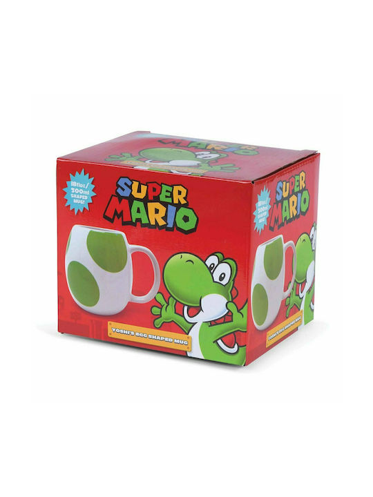 Pyramid International Super Mario - Yoshi Egg Κούπα Κεραμική Λευκή 315ml