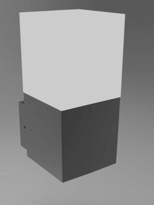 Geyer Стенен Външен Плафон LED IP54 6W с Топло бяло Светлина 7.4x10.6x16.5εκ.