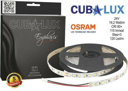 Cubalux LED Strip 24V Warm White Light 5m Type COB