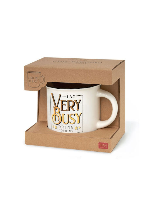 Legami Milano Very Busy Mug from Porcelain Beige 350ml