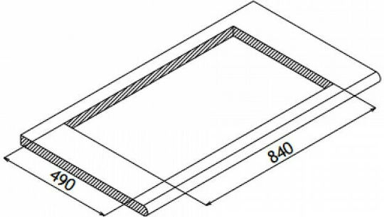 Apell Criteria CR860 Ένθετος Νεροχύτης Inox Σατινέ Μ86xΠ51cm Ασημί