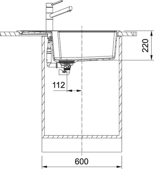 Franke Urban Ubg 611-78 Xl Chiuvetă De Bucătărie Drop-In 78x50cm