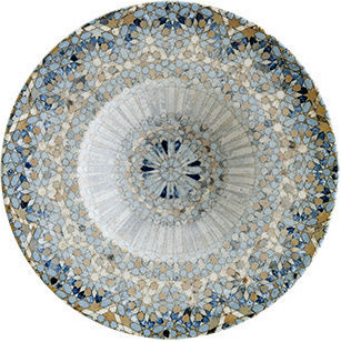 Bonna Luca Mosaic Teller Nudeln aus Porzellan Mehrfarbig mit Durchmesser 28cm Bonna Luca Mosaic Teller Nudeln aus Porzellan Mehrfarbig mit Durchmesser 28cm
