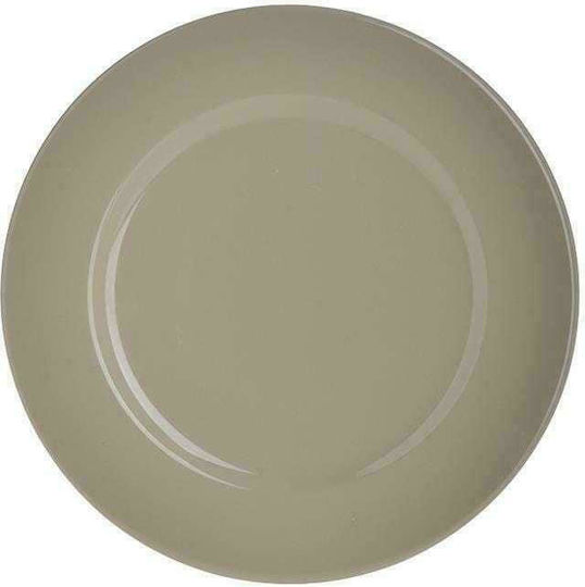 Click Teller Untiefe aus Porzellan Beige mit Durchmesser 28cm 12Stück
