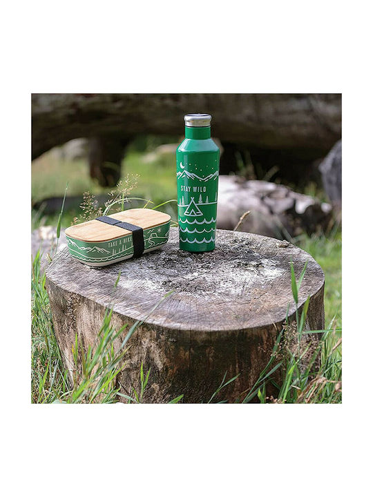 Typhoon Bamboo Lunch Box Stay Wild Green 22x11cm