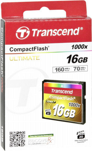 Transcend CompactFlash 16GB 160MB/s