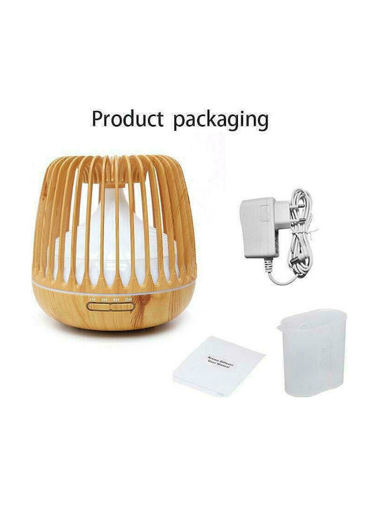 Led Ultrasonic Aromatherapy Diffuser K-H6G Brown 500ml